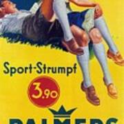 Palmers - Sports-strumpf - Vintage Germany Advertising Poster Poster