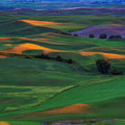 Palouse Sunset From Steptoe Butte State Park Poster