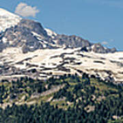 Panorama #1 Of Mt Rainier Poster