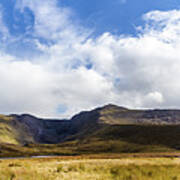 Panorama Of Macgillycuddy's Reeks In County Kerry Poster