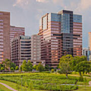 Panorama Of The Texas Medical Center From Fannin Street Transit Center Overpass - Houston Texas Poster