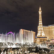 Panoramic Of Vegas Poster