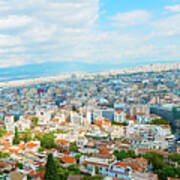 Panoramic View At Athens Greece Poster