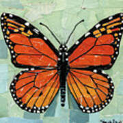 Paper Butterfly - Monarch Poster