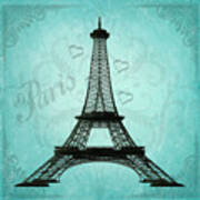 Paris Collage Poster