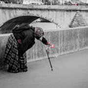 Parisian Beggar Lady Poster