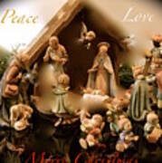 Peace Love Merry Christmas Poster