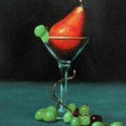 Pear Martini Poster