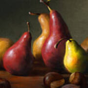 Pears With Chestnuts Poster