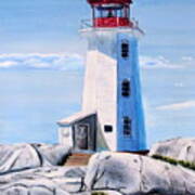 Peggy's Cove Lighthouse Poster