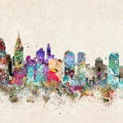 Philadelphia Pennsylvania Skyline Poster
