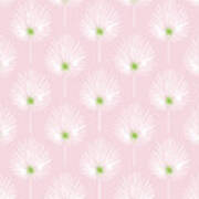 Pink And White Palm Leaves- Art By Linda Woods Poster