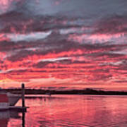 Pink Nautical Dawn. Poster