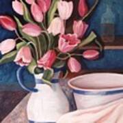 Pink Tulips Poster