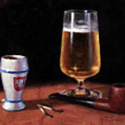 Pipe And Beer Poster