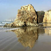 Pismo Sea Stack Reflection Poster