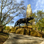 Pitt Panther Cathedral Of Learning Poster
