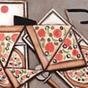 Tommervik Pizza Delivery Bicycle Art Print Poster