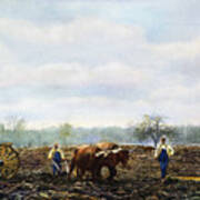 Ploughing, 1899 Poster