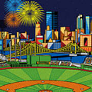 Pnc Park Fireworks Poster