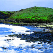 Pohaku Mauliuli Beach Poster