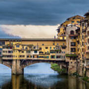 Ponte Vecchio E Gabbiani Poster