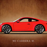 Porsche 911 Carrera 4s Poster
