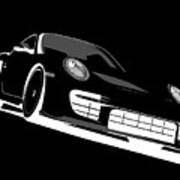Porsche 911 Gt2 Night Poster