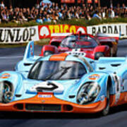 Porsche 917 At Le Mans Poster
