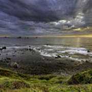 Port Orford Cove Sunset Poster