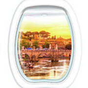 Porthole Windows On Rome Poster