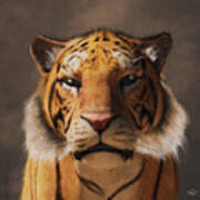 Portrait Of A Tiger Poster