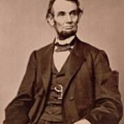 Portrait Of Abraham Lincoln Poster