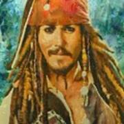 Portrait Of Johnny Depp Poster