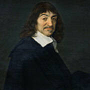 Portrait Of Rene Descartes Poster