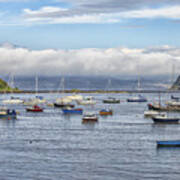 Portree Harbour With Boats On Skye Poster