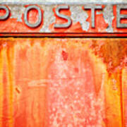 Poste Italian Weathered Mailbox Poster