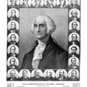 Presidents Of The United States 1789-1889 Poster