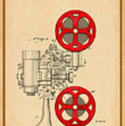 Projector Patent Drawing Poster