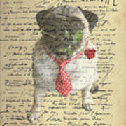 Pug In Love Poster