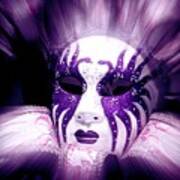 Purple Mask Flash Poster