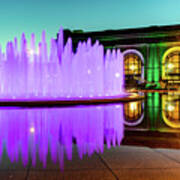 Purple Waters And Union Station - Kansas City Poster