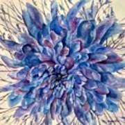 Purplish Blue Petals Poster