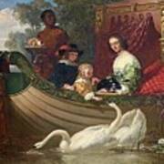 Queen Henrietta Maria And Her Children Poster