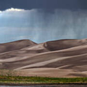 Rain On The Great Sand Dunes Poster