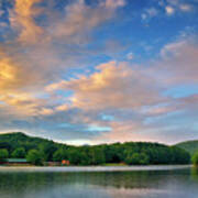 Rainbow At Linville Land Harbor Poster