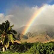 Rainbow At Olowalu #maui Poster