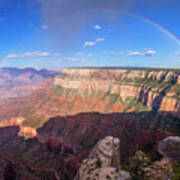 Rainbow From Trailview Overlook Poster