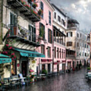 Rainy Day In Nemi. Italy Poster