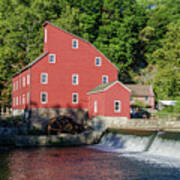 Rariton River And The Red Mill - Clinton New Jersey Poster